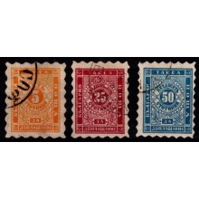 1884. Bulgarien. Portomærker. Taltegning. Sæt.